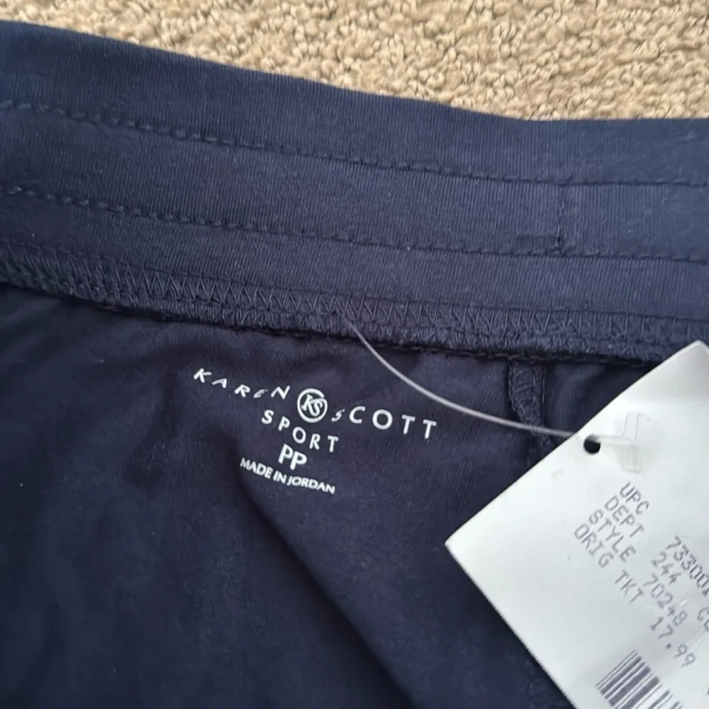 420M NWT Karen Scott Sport Knit Pull‎ On Skimmer Short - Size: PP